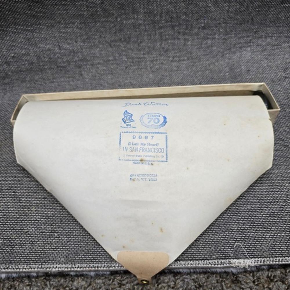 QRS Player Piano Word Roll 9887 I Left My Heart In San Francisco‎ Vintage Good